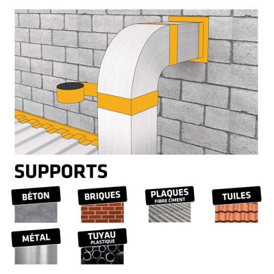 Bande d'étanchéité bitumineuse SIKA SikaMultiSeal - Terre Cuite - 225mm ...