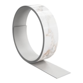 Bande de chant aspect marbre beige GoodHome Berberis L. 300 cm x l. 42 mm