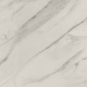 Bande de chant aspect marbre blanc GoodHome Algiata L. 300 cm x l. 24 mm