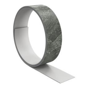 Bande de chant aspect marbre noir GoodHome Kala L. 300 cm x l. 42 mm