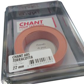Bande de chant Ninna terracotta L6 M Ep 22 mm pour finition panneau et tablette