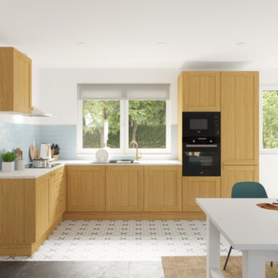 Bande de chant pour joue de finition GoodHome Verbena chêne Ep. 0.53 mm x L. 10 m