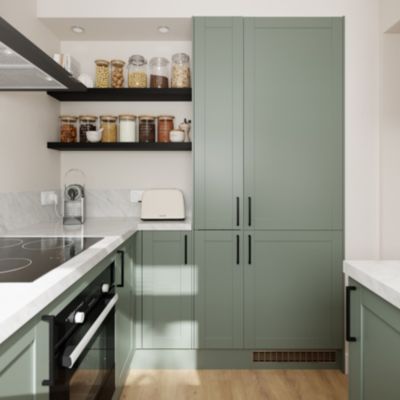 Bande de chant vert sauge GoodHome Ash L. 300 cm x l. 42 mm