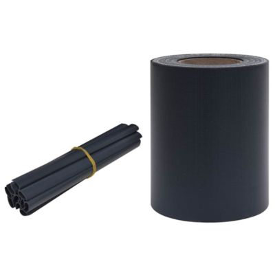 Bande de confidentialité PVC 35 x 0,19 m Gris foncé mat vidaXL