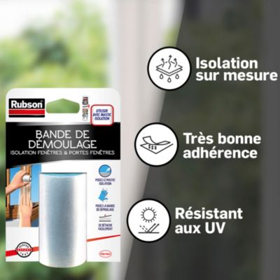 Bande de démoulage pour mastic Rubson coloris transparent 25 m