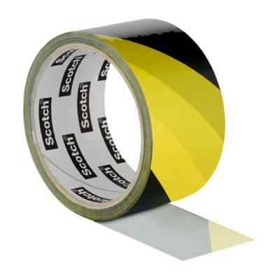 Bande de marquage Scotch noir et jaune, 50 mm x 33 m x 0,15 mm