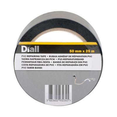 Bande de réparation PVC noire, 50 mm x 25 m
