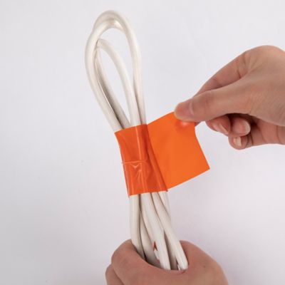 Bande de réparation PVC orange, 50 mm x 33 m - 3 pièces