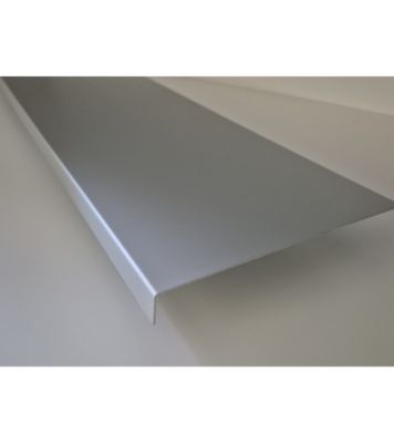 Bande de rive Anodisé, épaisseur 1 mm, 1 pli retour 2,5 cm , Largeur  6 cm , Longueur 140 cm