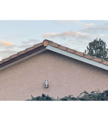 Bande de rive Blanc Pur, RAL 9010 Brillant, épaisseur 1 mm, 1 pli retour 2,5 cm , Largeur  12 cm , Longueur 140 cm
