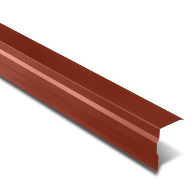 Bande de rive universelle Rouge Tuile RAL 8012 2100 mm Longueur