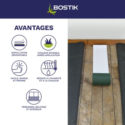 Bande jonction adhésive pour gazon synthétique Bostik 15cm