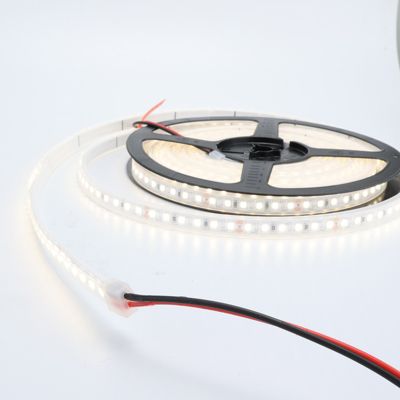 Bande LED 24V DC 10Wm Monochrome Blanc Neutre SMD2835 120 pucesm IP65 110lmW Coupure tous les 5cm 5 mètres Largeur 8mm