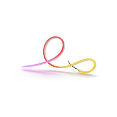 Bande LED Neon Exterieure Philips Hue 10 m multicolore Bluetooth Zigbee ...