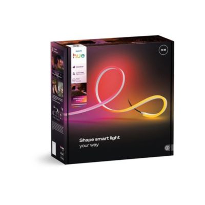 Bande LED Neon Exterieure Philips Hue 10 m multicolore Bluetooth Zigbee ...