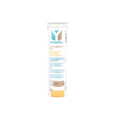 Bandelettes d'analyse eau de piscine Quicktest 5 en 1 Bayrol