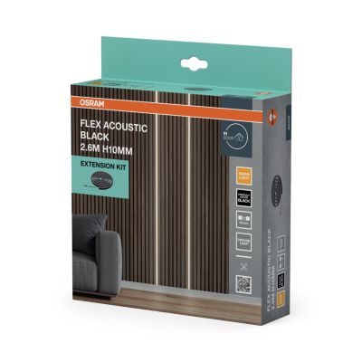 Bandes LED OSRAM Flex Acoustic Noires H10mm Extension