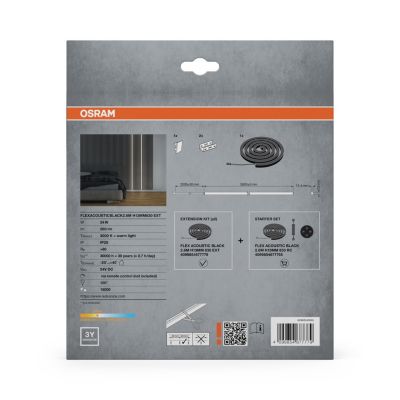 Bandes LED OSRAM Flex Acoustic Noires H13mm Extension