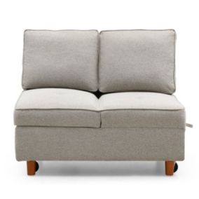 Banquette 2 places convertible "Théo" 107cm Beige