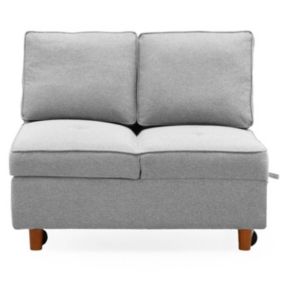 Banquette 2 Places Convertible "Théo" 107cm Gris