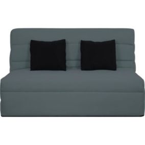 Banquette BZ Dunlopillo - Gris - Matelas Slyde 13 cm - Anti-acarien, antibactérien, anti-moisissure