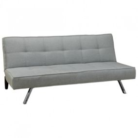 Banquette canapé convertible 3 places gris clair - SOLVEIG I