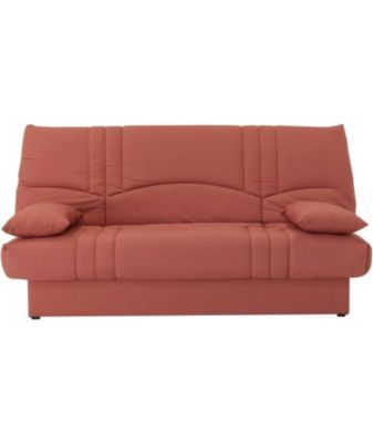 Banquette clic clac 3 places - tissu Terracotta - Style contemporain - L 190 x P 92 cm - DREAM
