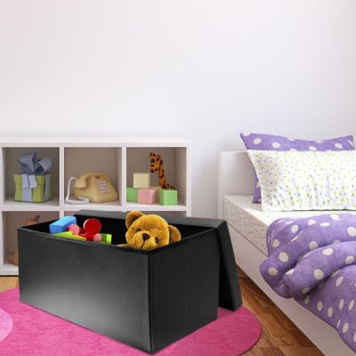 Banquette Coffre Pliable Design "Alana" 76cm Noir