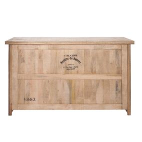 Bar en bois clair 3 tiroirs 2 tablettes - CASIMIR