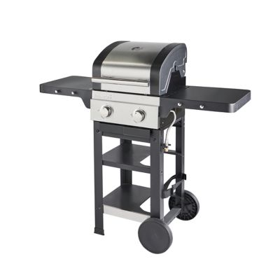 Barbecue à gaz 2 brûleurs multi-cuisson, GoodHome Owsley 2.0