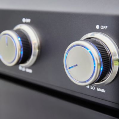 Barbecue à gaz GoodHome Praden noir 6 brûleurs 16 personnes
