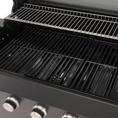 Barbecue à gaz GoodHome Praden noir 6 brûleurs 16 personnes
