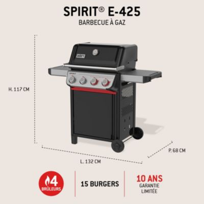 Barbecue à gaz Weber Spirit E-425 mix plancha