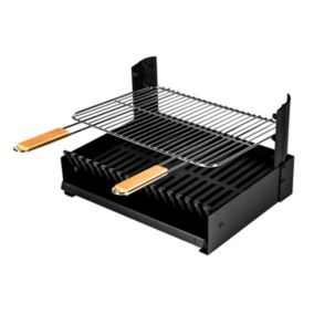 Barbecue au charbon de bois réglable en 3 hauteurs GRILLOIR - grilloir à poser - SOMAGIC