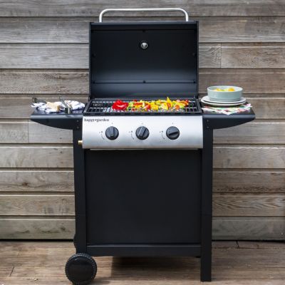 Barbecue au gaz HAWAI - 3 brûleurs 8,4kW - HAPPY GARDEN
