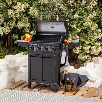 Barbecue au gaz IZALCO - 4 brûleurs 10kW - Happy Garden