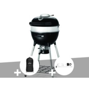 Barbecue à charbon Charcoal Kettle Pro 47 cm + Housse pour barbecue à charbon Kettle Pro 47 cm + Rôtissoire - Napoleon