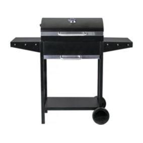 Barbecue charbon de bois "Bizon"  119 x 50 x 101 cm  Noir