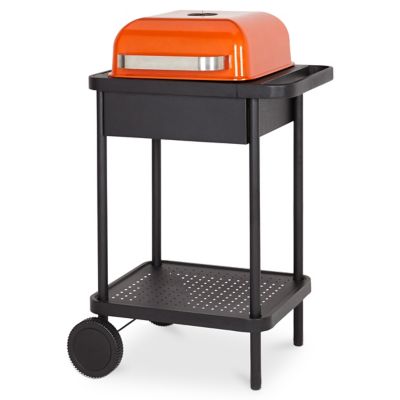 Barbecue charbon de bois GoodHome Rockwell 200 noir et orange Castorama