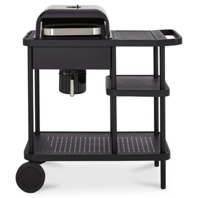 Barbecue charbon de bois GoodHome Rockwell 210 noir Castorama