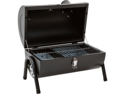 Barbecue charbon de bois portable "Captain"  42 x 27 x 43 cm  Noir