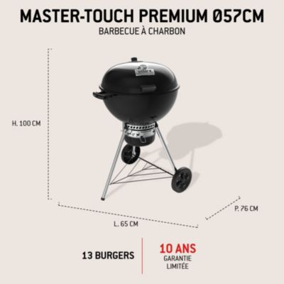 Barbecue charbon de bois Weber Master Touch GBS Premium E-5770