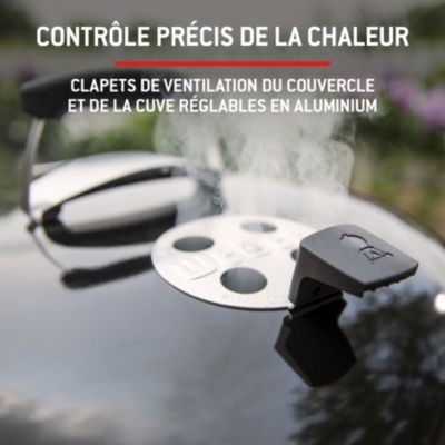 Barbecue charbon de bois Weber Master Touch noir ø57 cm