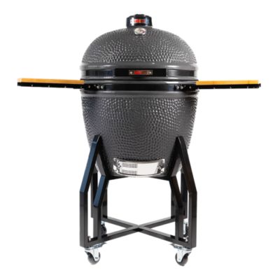 Barbecue charbon horizontal grill guru ceramique gris 77 x 76 x 96 cm