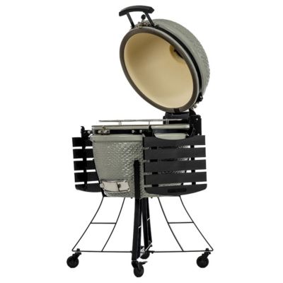 Barbecue à charbon Kamado Gris Céramique Grille Diam 52cm 134 x 77 x 120 cm PIT BOSS