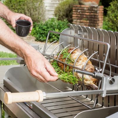 Barbecue charbon Mendy inox 54 x 32 cm Le Marquier