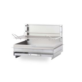 Barbecue charbon Montory inox 61 x 40 cm Le Marquier