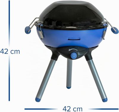 Barbecue de camping 3 en 1 portable avec plaque antiadhésive et allumage Piezo