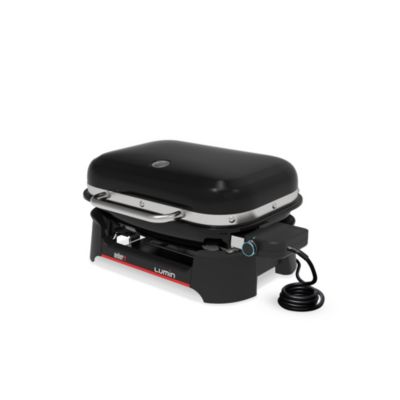 Barbecue électrique amovible Weber lumin avec plancha intégrée 8 personnes