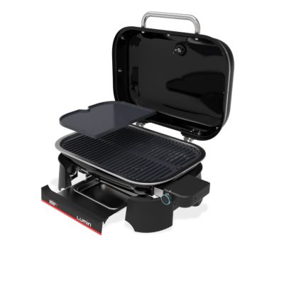 Barbecue électrique amovible Weber lumin avec plancha intégrée 8 personnes